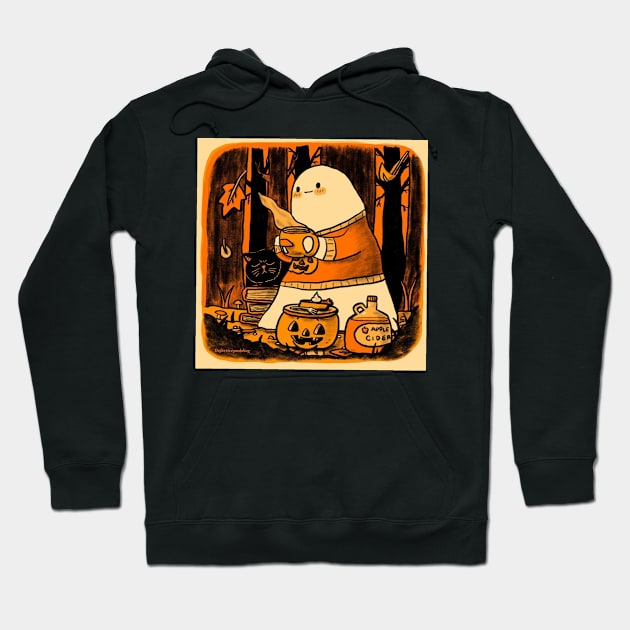 Little cute ghost Hoodie by Defectivepuddings